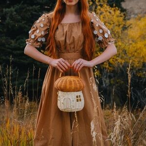 Huckleberry Amanita Mushroom toadstool dress size S